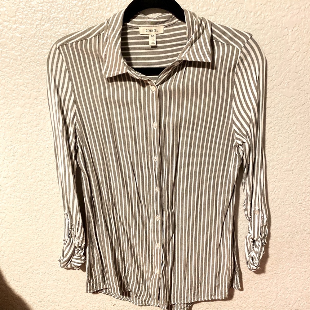 Long sleeve striped shirt